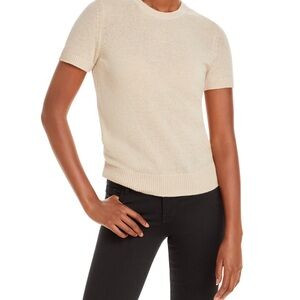 Theory Ivory Cashmere Top